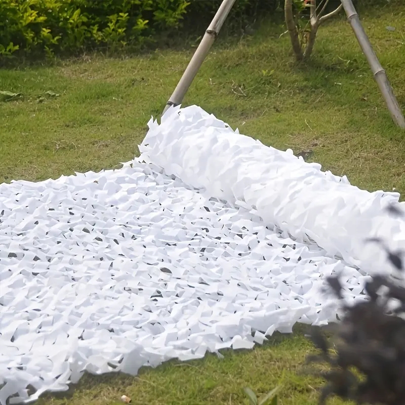 Hunting Outdoor Decor - Jaring Kamuflase Lapisan Ganda Kamuflase Putih