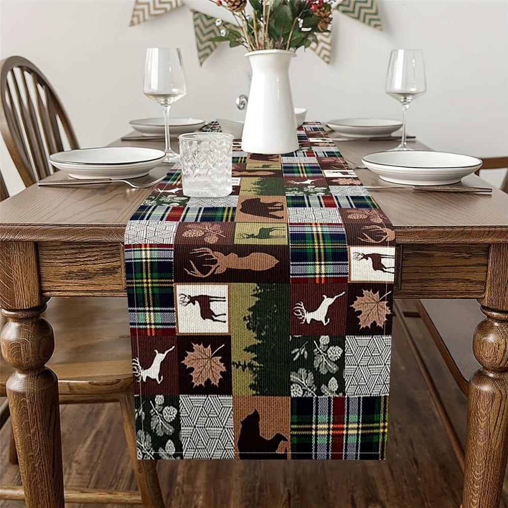 Outdoor Hunting Table - 1pc Taplak Meja Vintage Motif Berburu