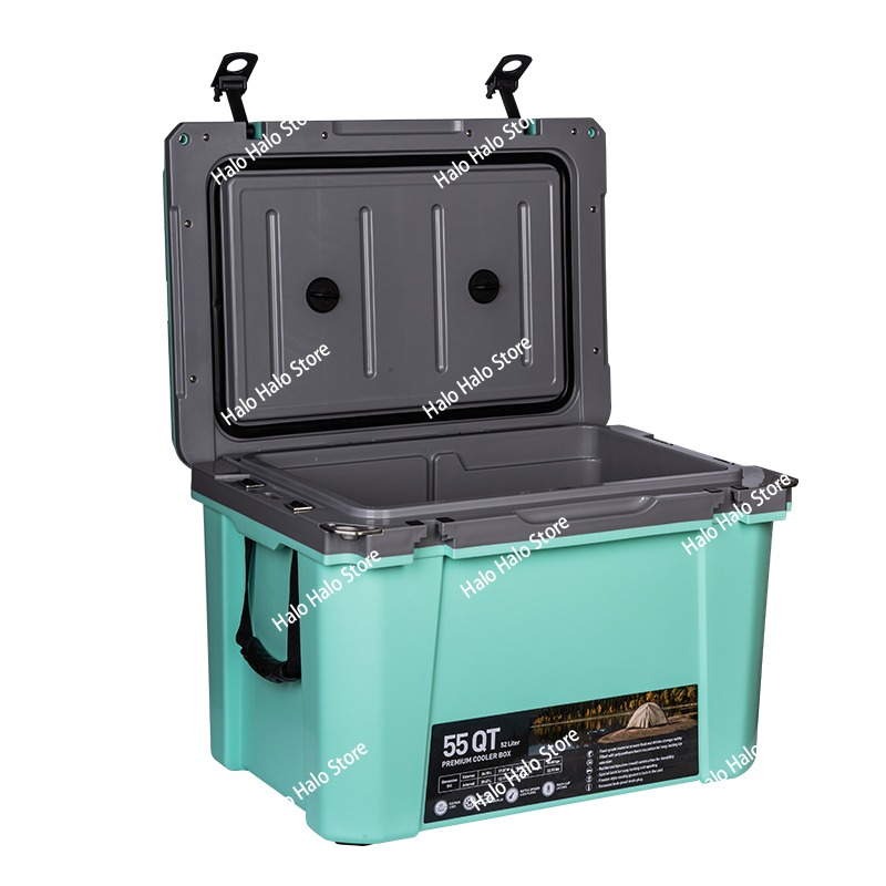 Outdoor Hunting Table - Kotak Pendingin Plastik Keras 55QT untuk