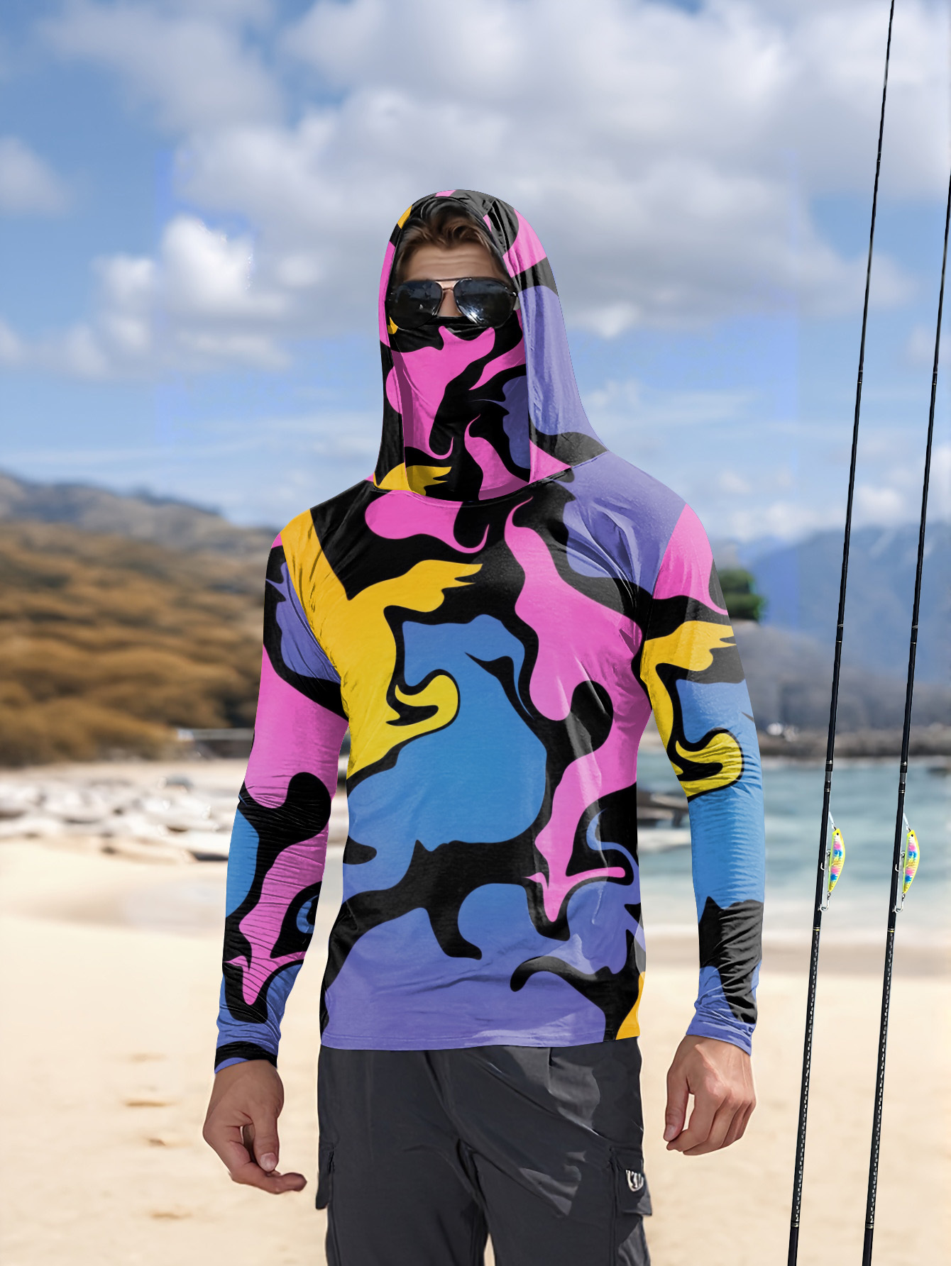 Hunting & Outdoor Supplies Carterton - Kaos hoodie mancing pria lengan panjang,