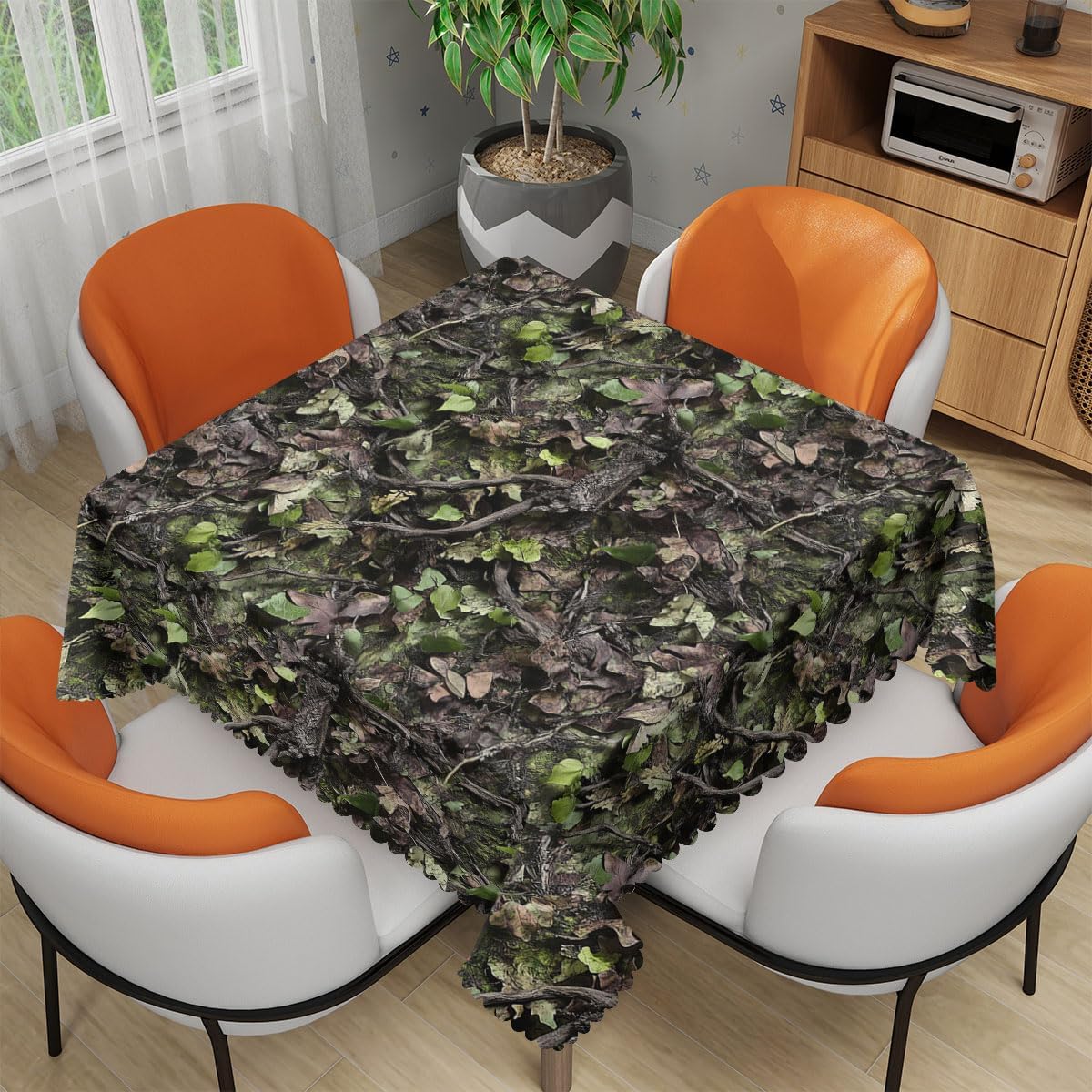 Outdoor Hunting Table - Taplak Meja Persegi Motif Kamuflase Daun