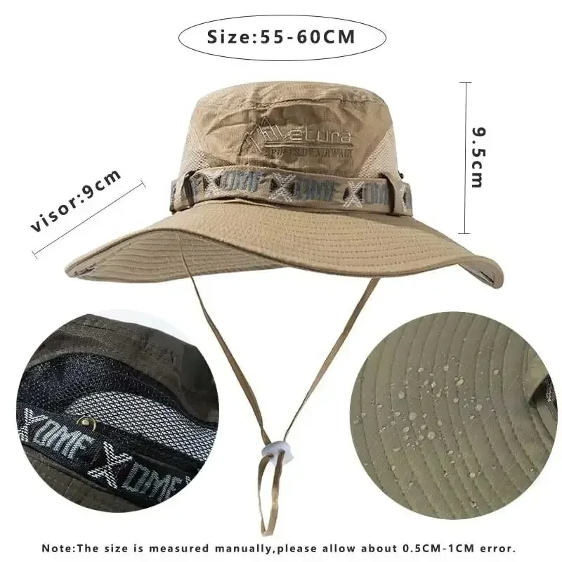 Hunting Outdoor Hats - Topi Bucket Pria Musim Panas dengan