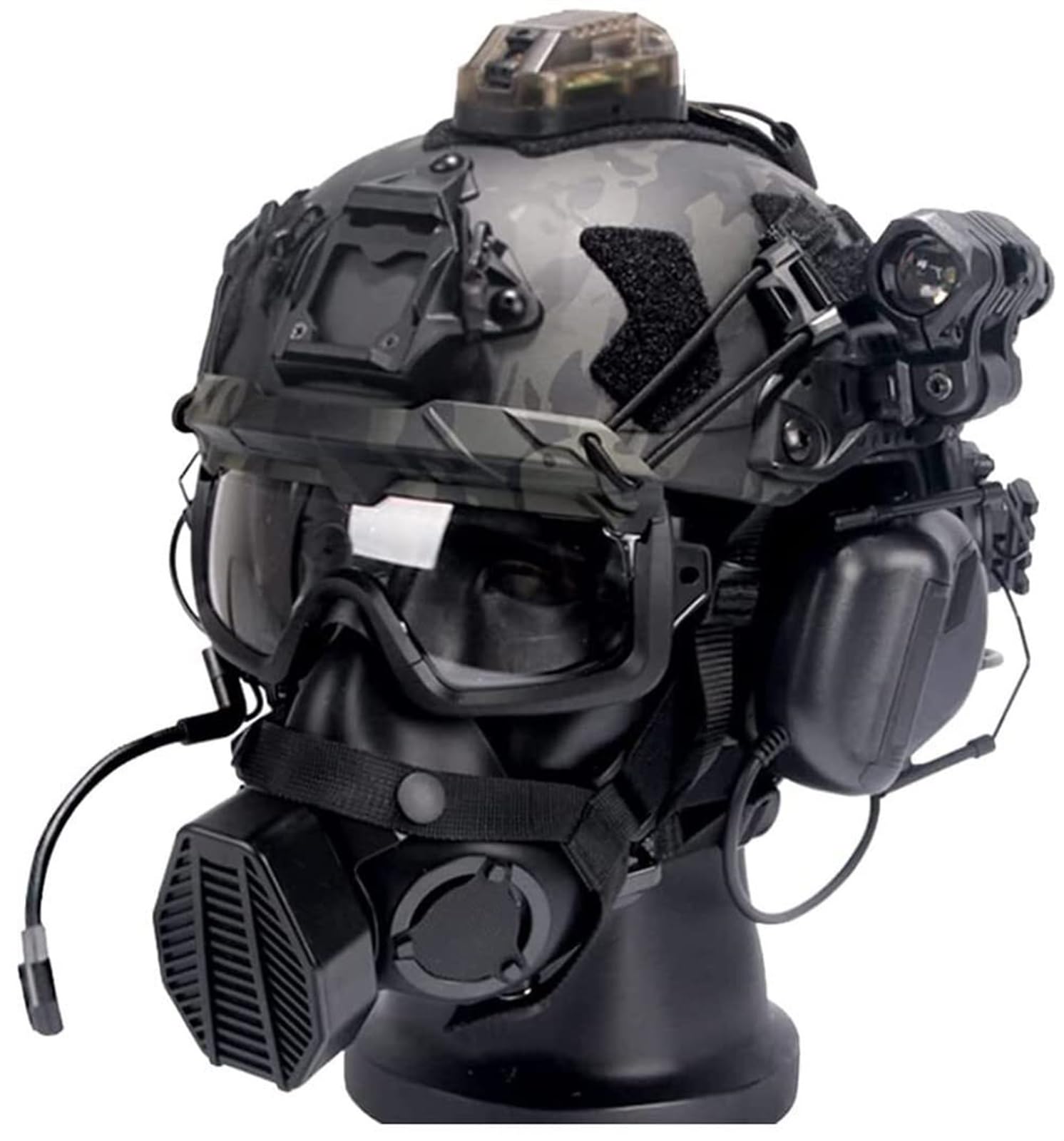 Outdoor Hunting Movies - Set Helm Airsoft dengan Headset Taktis