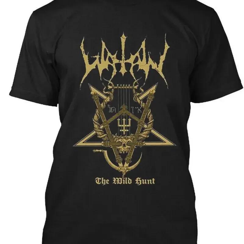 Wildman Hunting & Outdoor - Kaos Logo Retro Musik Hitam Watain
