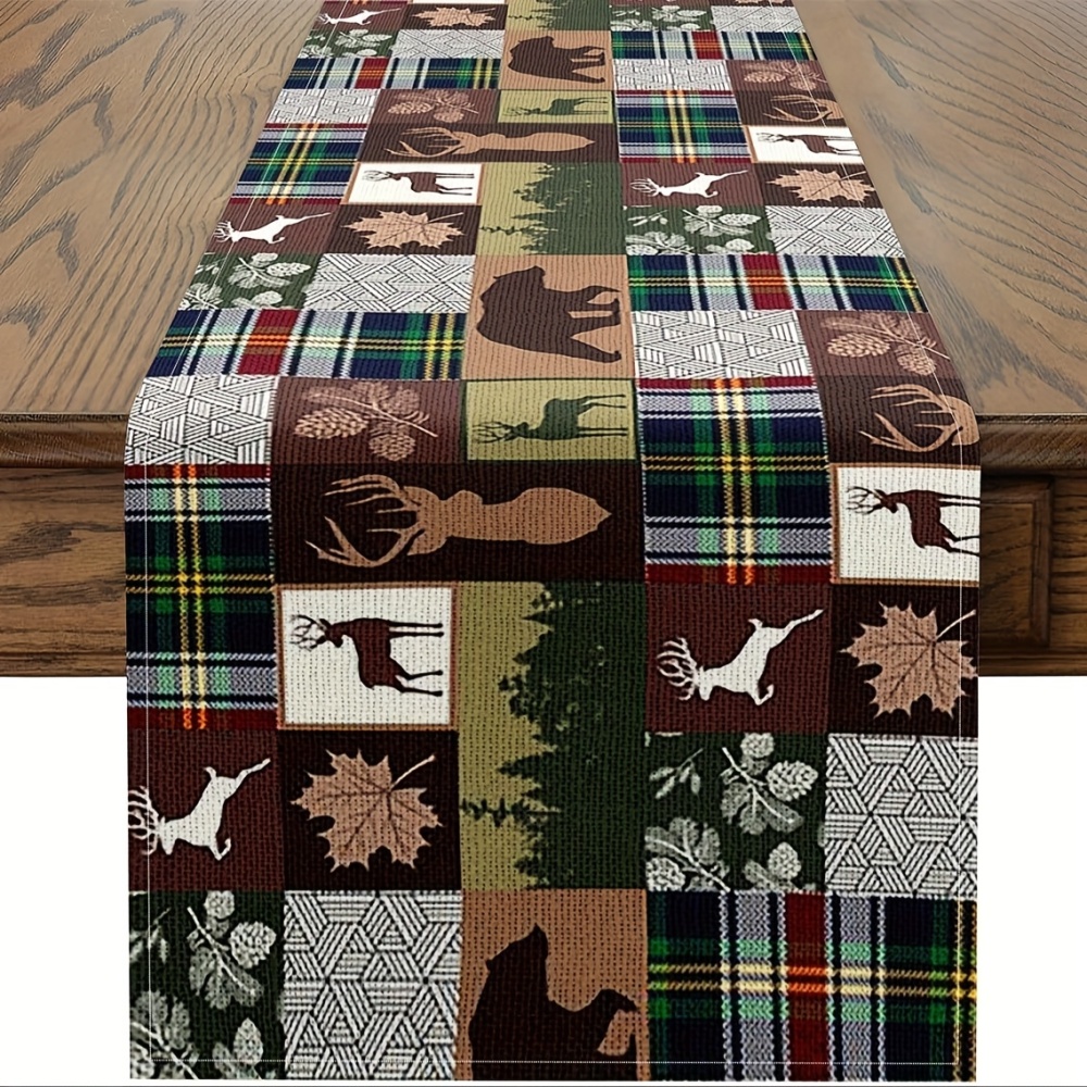 1pc Taplak Meja Vintage Motif  - Outdoor Hunting Table ulasan dan harga
