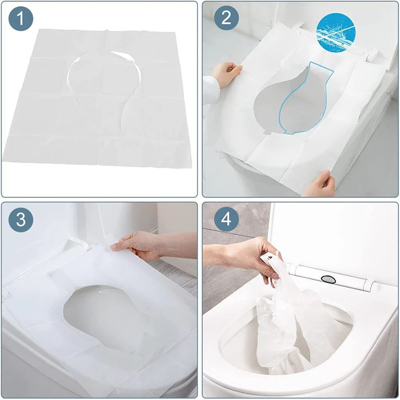 5 Pak 50 Buah/Lot Penutup Toil - Outdoor Hunting Toilet ulasan dan harga