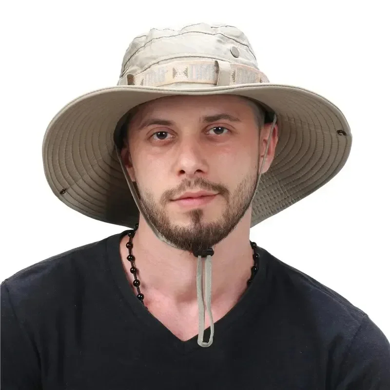 Topi Bucket Pria Musim Panas d - Hunting Outdoor Hats ulasan dan harga