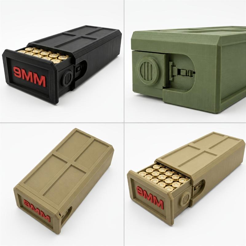 Kotak Penyimpanan 9mm Cetak 3D - Hunting And Outdoor Stores ulasan dan harga