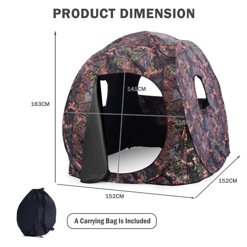 Tenda Berburu Pop Up 3 Orang,  - Hunting & Outdoor Supplies Carterton ulasan dan harga