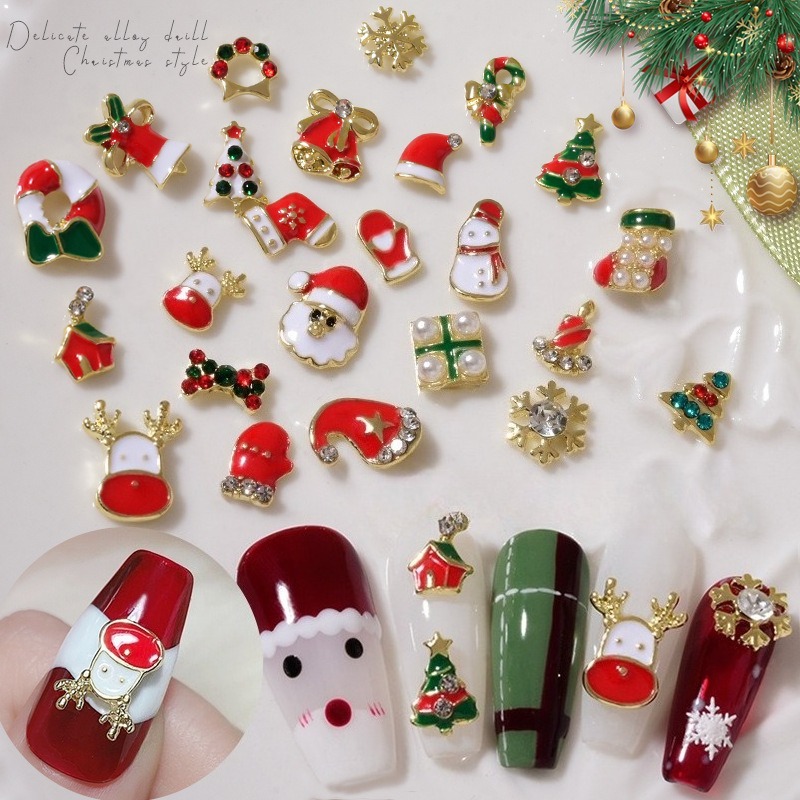10Pcs Hiasan Kuku Natal dari L - Elk Bugle Call ulasan dan harga