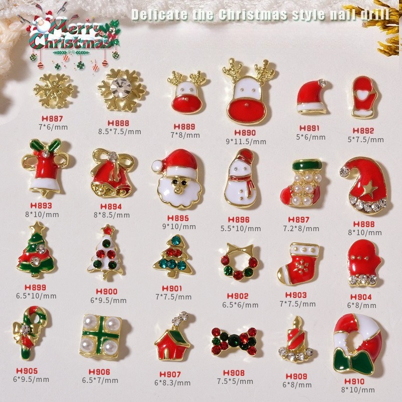 10Pcs Hiasan Kuku Natal dari L - Elk Bugle Call ulasan dan harga