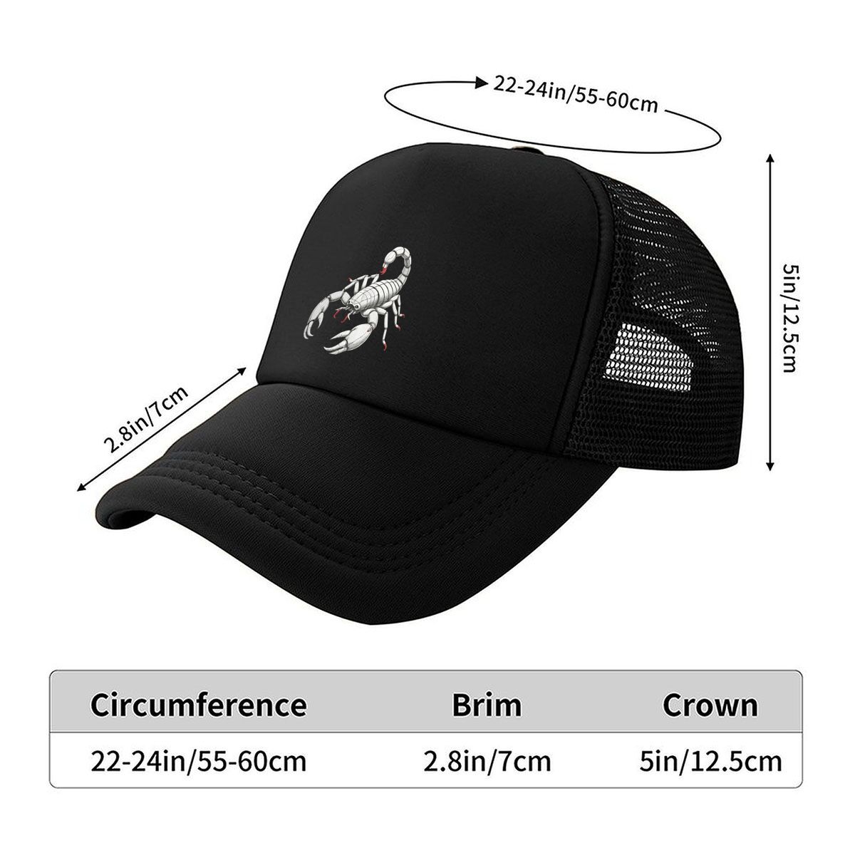 Topi Grafis Kalajengking Hitam - Hunting Outdoor Decor ulasan dan harga