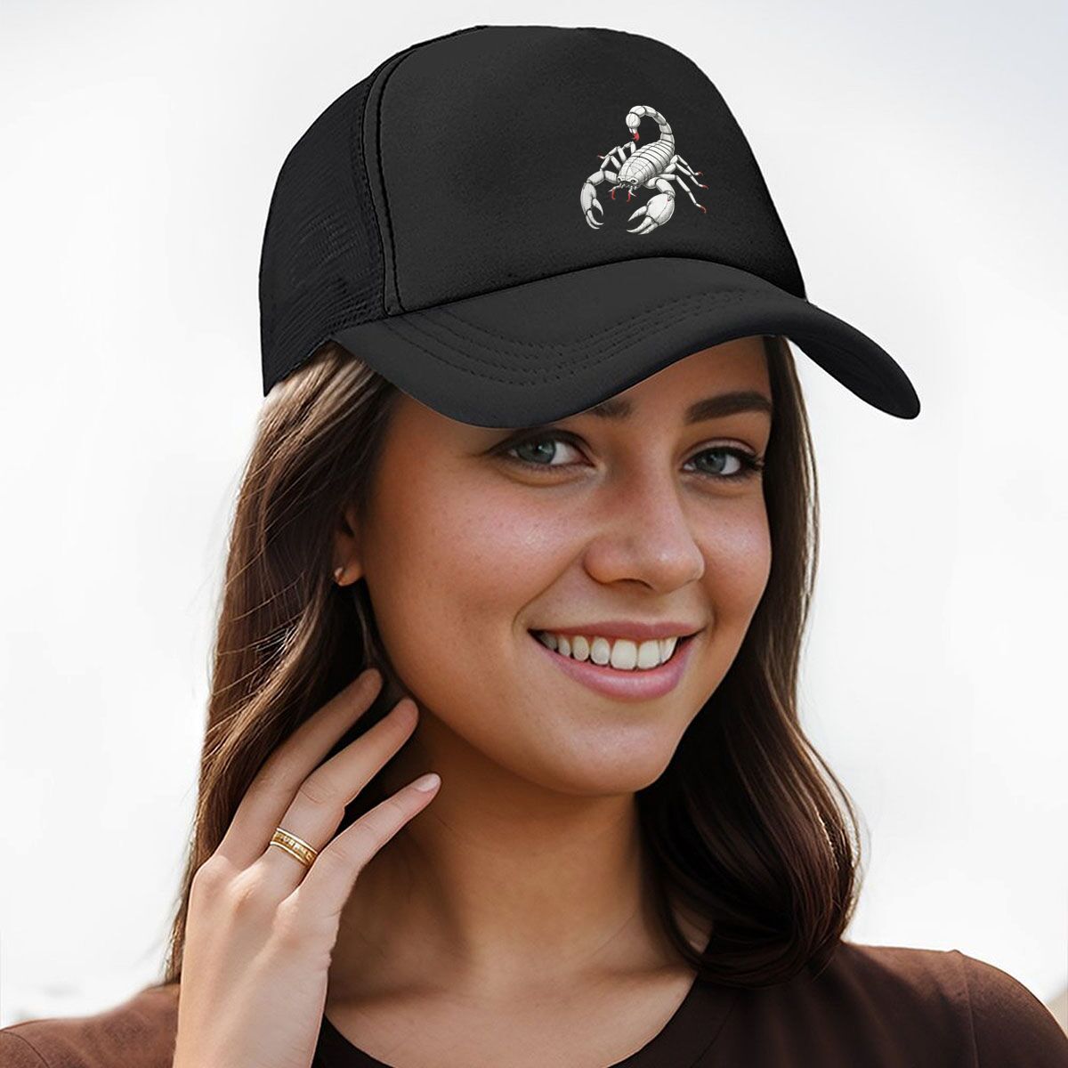 Topi Grafis Kalajengking Hitam - Hunting Outdoor Decor ulasan dan harga