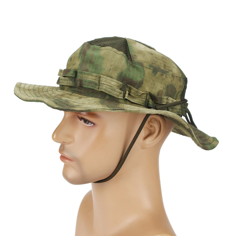 Topi Boonie Kamuflase FG atacs - Hunting Outdoor Hats ulasan dan harga