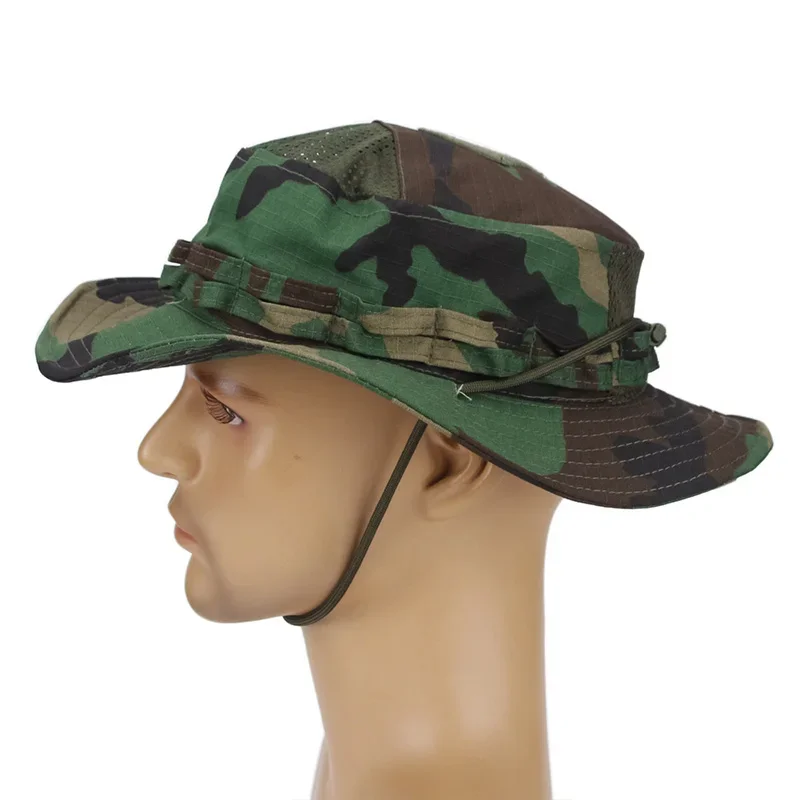 Topi Boonie Kamuflase FG atacs - Hunting Outdoor Hats ulasan dan harga