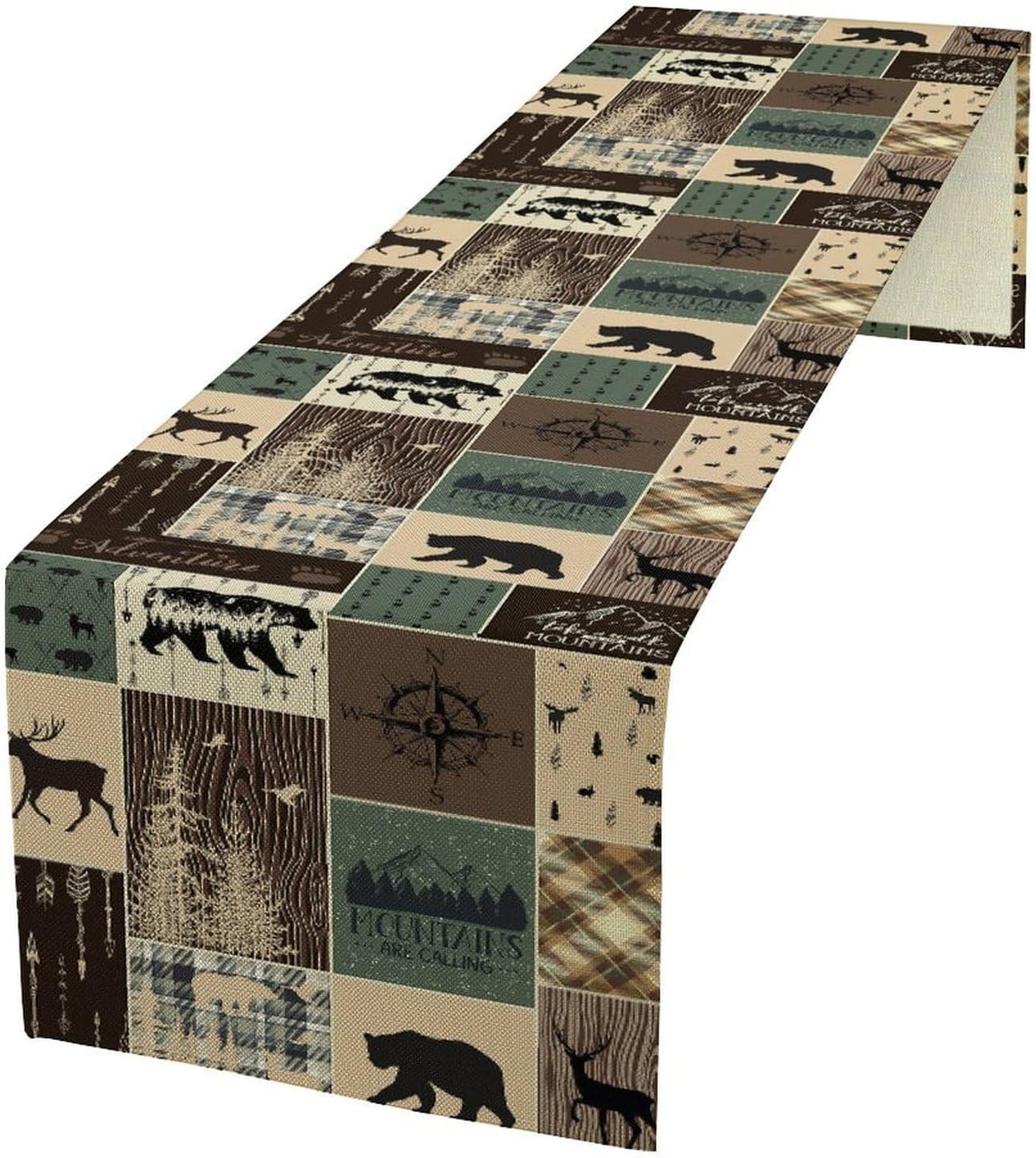 Taplak Meja Motif Rusa Beruang - Outdoor Hunting Table ulasan dan harga