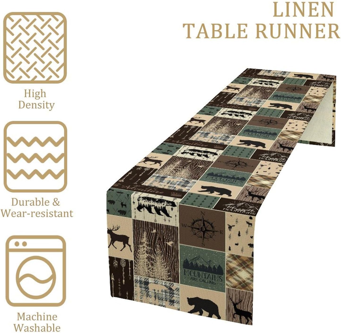 Taplak Meja Motif Rusa Beruang - Outdoor Hunting Table ulasan dan harga