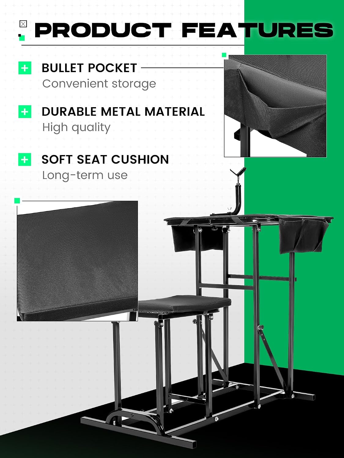 Bangku Tembak Lipat dengan Ket - Outdoor Hunting Table ulasan dan harga
