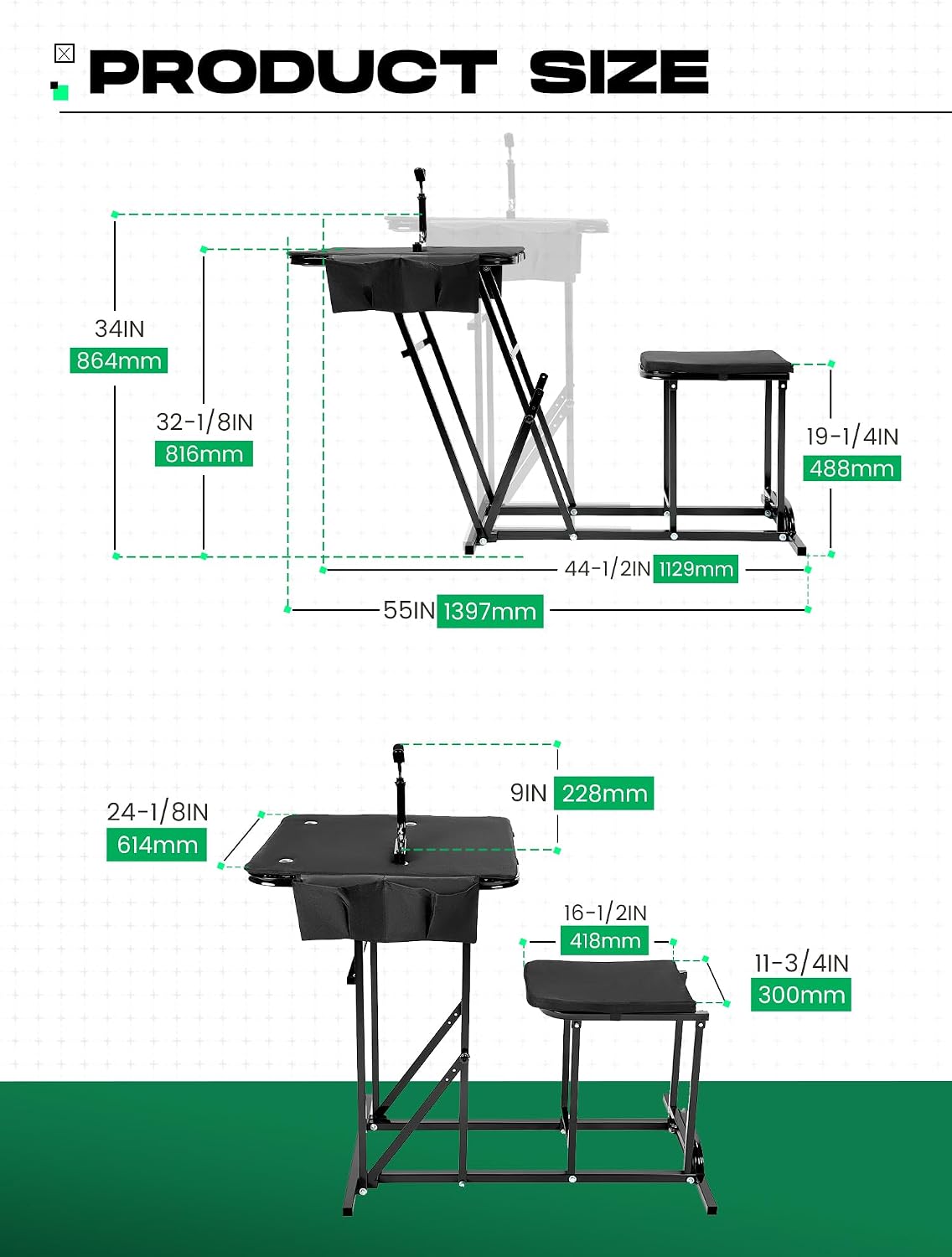 Bangku Tembak Lipat dengan Ket - Outdoor Hunting Table ulasan dan harga