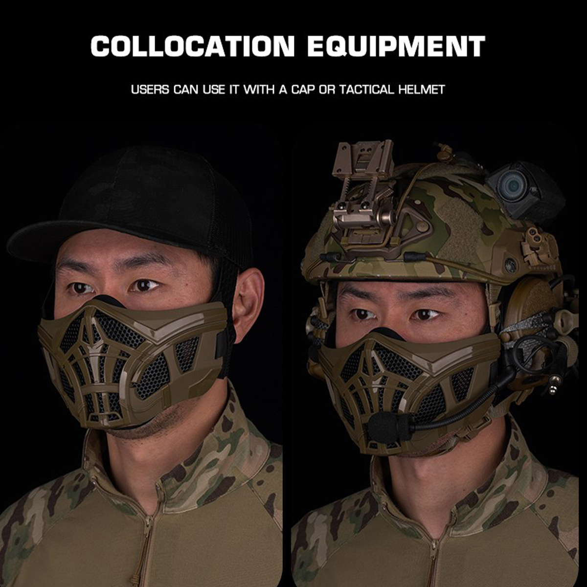Masker Airsoft Taktis Pelindun - Outdoor Hunting Movies ulasan dan harga
