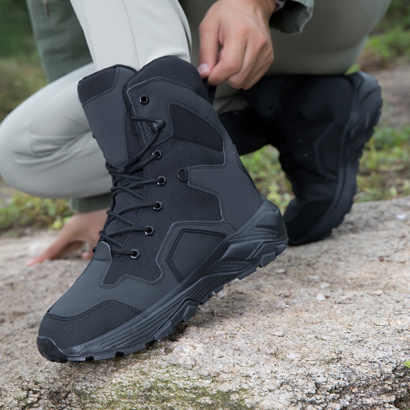 Sepatu Taktis Pria Model Tali, - Wildman Hunting & Outdoor ulasan dan harga