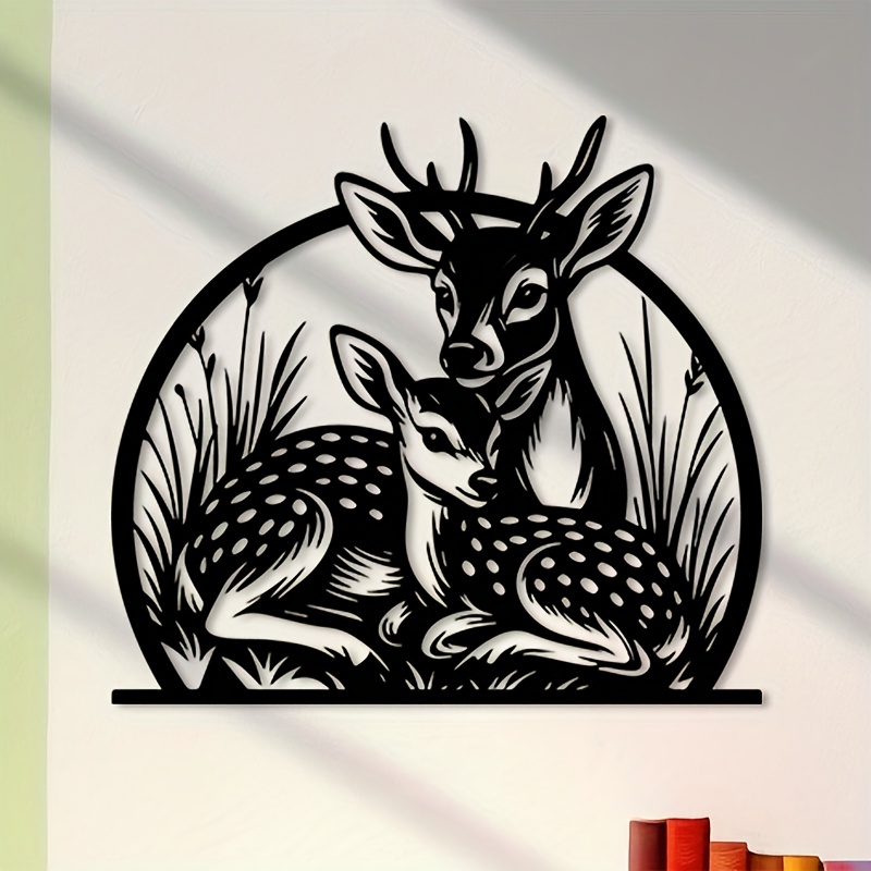 Seni Dinding Rusa Besi Rustic  - Hunting Outdoor Decor ulasan dan harga