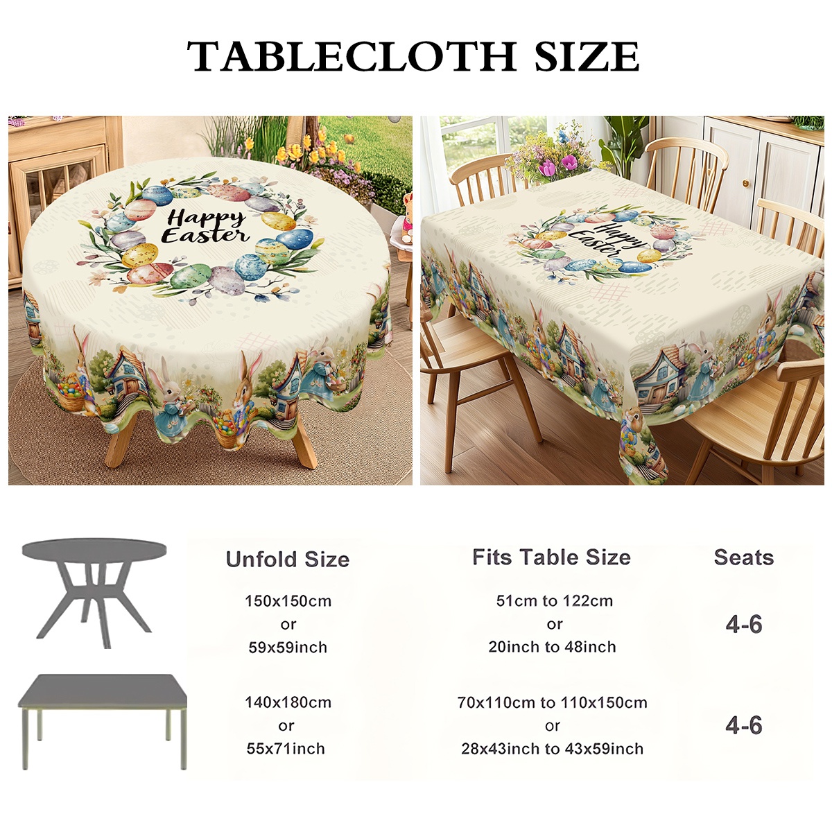 Taplak Meja Kelinci Paskah Gay - Outdoor Hunting Table ulasan dan harga